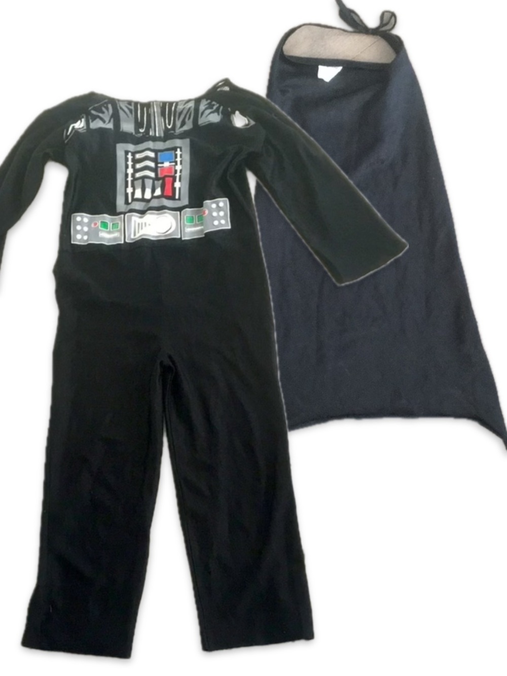 Star Wars Darth Vader Kids Costume Jumpsuit Detachable Cape Norben One Size